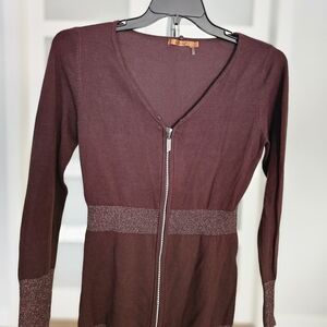 086. Belldini Rich Plum Knit Top